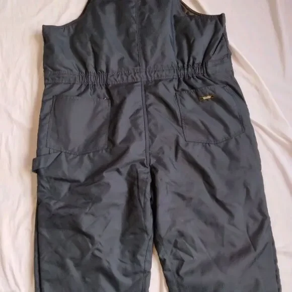 Walls Work Wear Insulated Bib Overalls Blue Quilted Lined Work Pants Mens 2XL - Picture 11 of 12